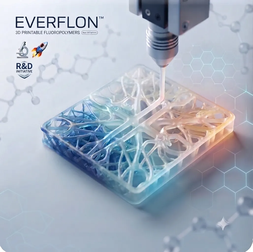 開拓全新邊界：Everflon™ 正全力研發面向未來應用的全新 3D 打印特種氟聚合物