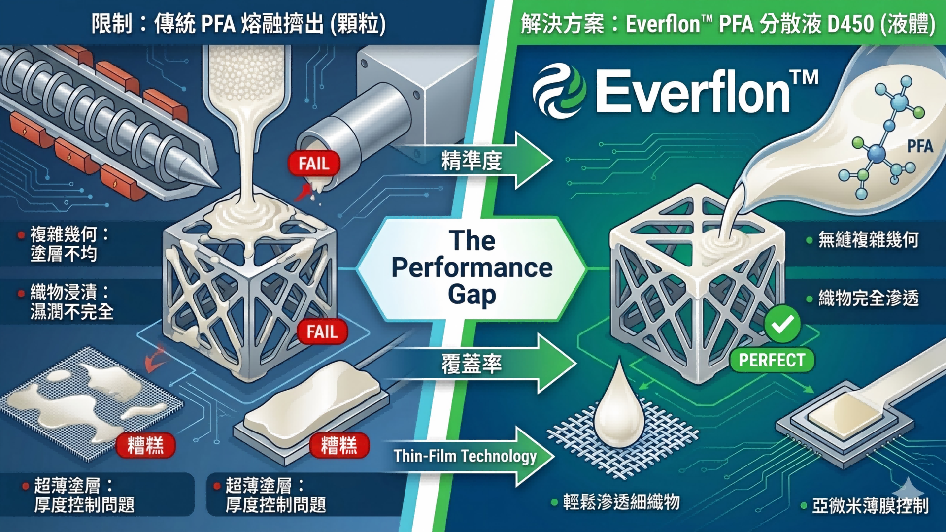 如何為複雜或多孔的基材提供極致的氟塑料保護